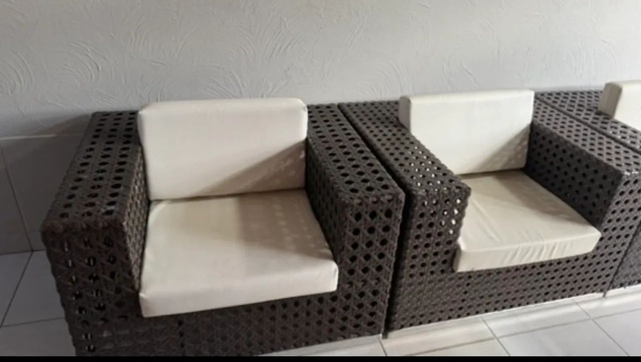 Conjunto de sofá área externa  - Foto 2