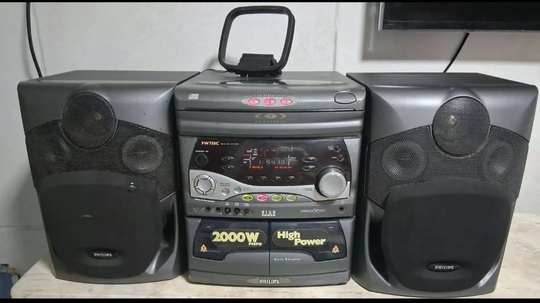 Mini Sustem Philips Fw750 com karaoke  - Foto 2