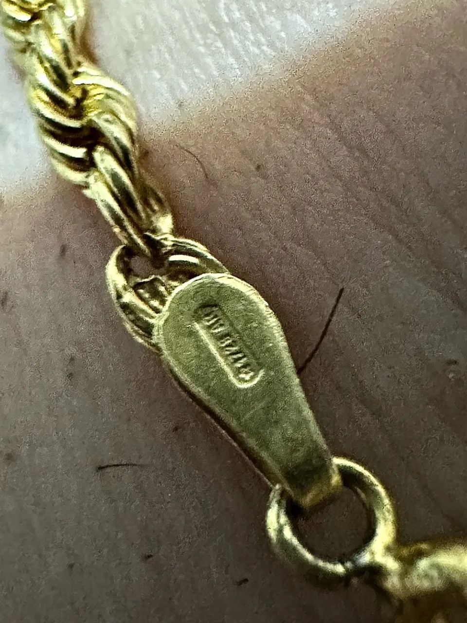 Pulseira de ouro trazida da italia arezzo 18k - Foto 3