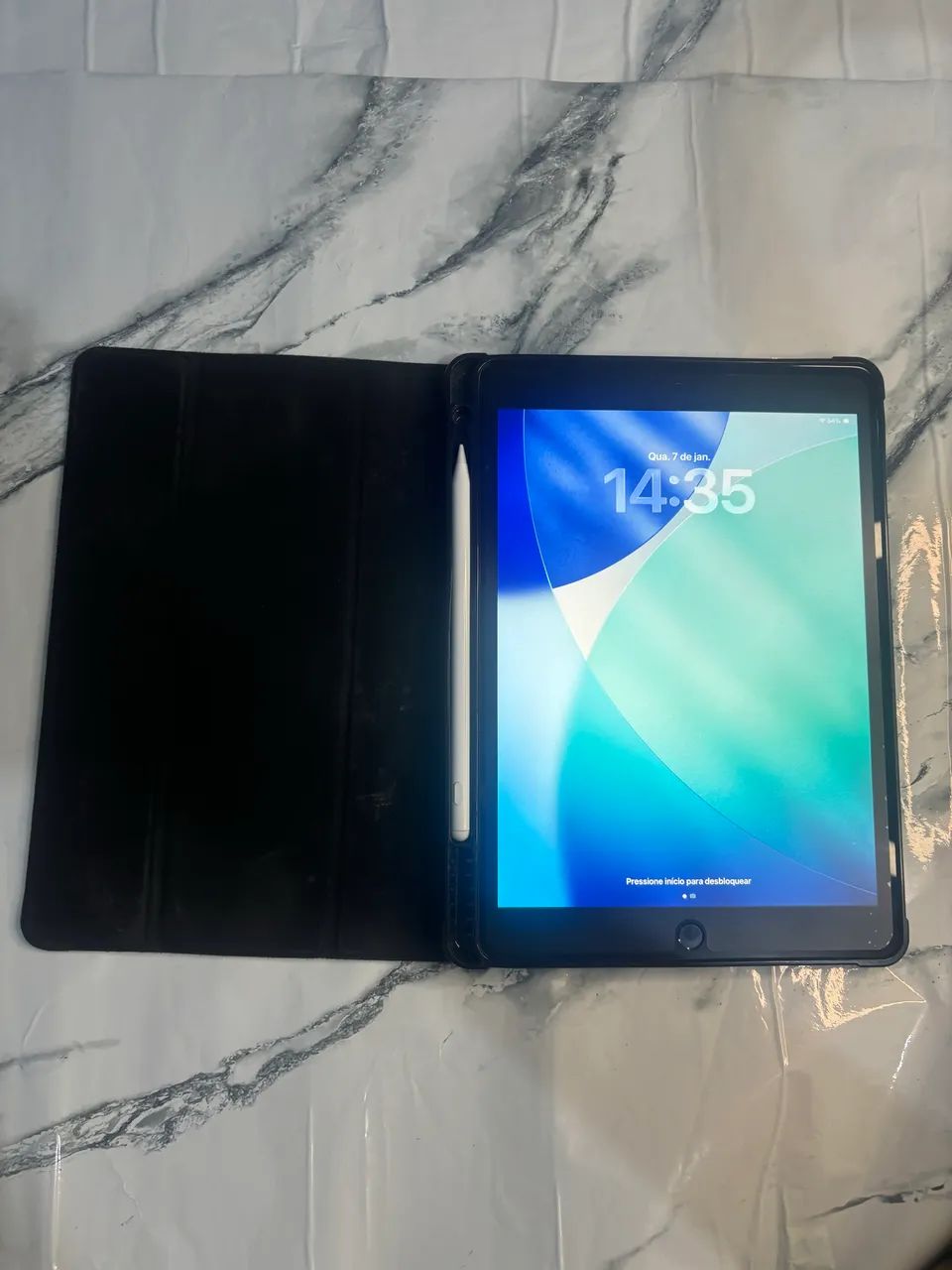 iPad 9 Silver 64 GB Perfeito na Caixa com Caneta e Capinha - Foto 2