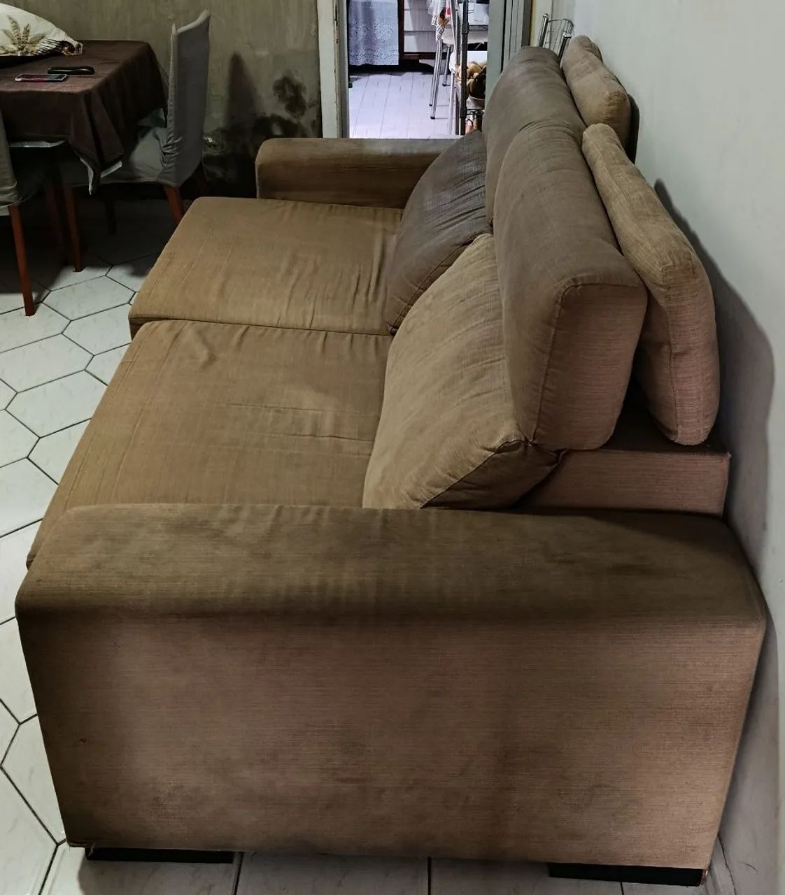 Sofa Retrátil 4 lugares (Usado). - Foto 4