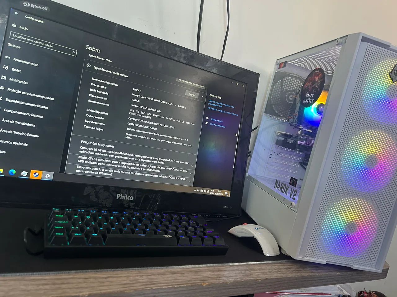 PC GAMER i7 32GB DDR4