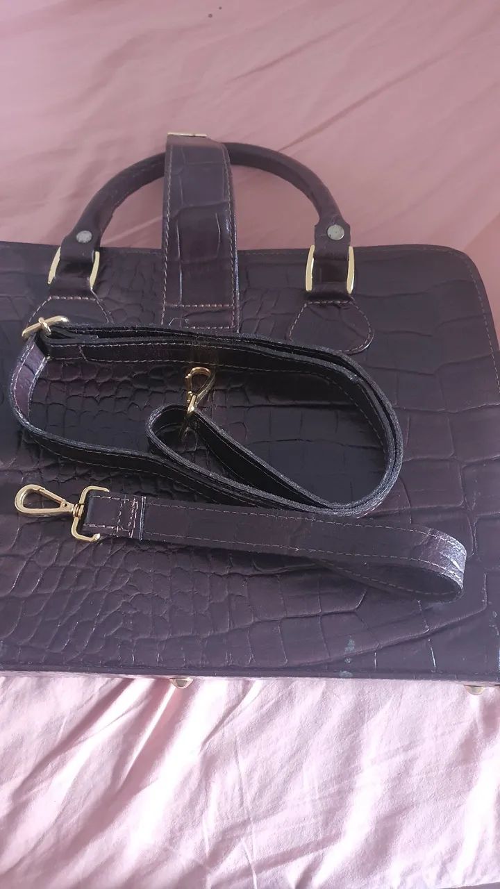 Bolsa Execultiva para notebook em Couro - Foto 5