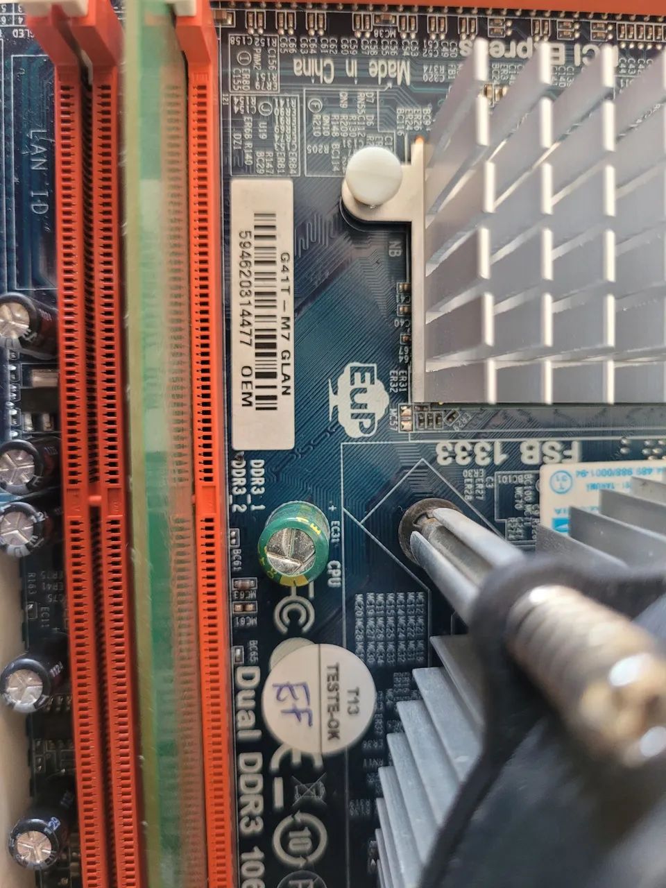 Placa Mãe G41T- M7 Processador + Memória - Foto 2