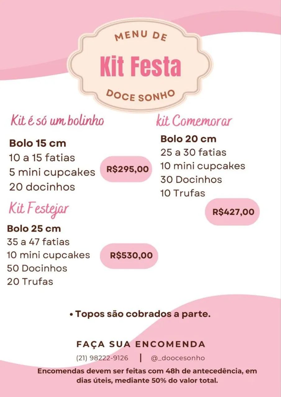 Bolos e kits festa  - Foto 4