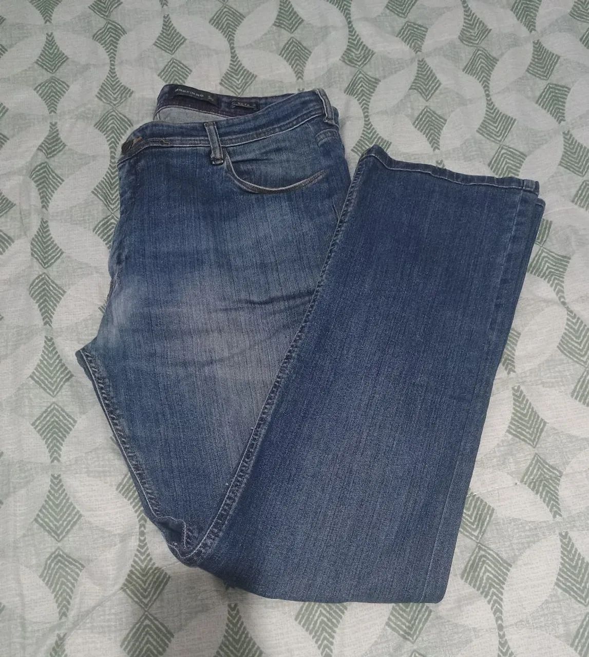 Calça jeans reta masculina 50 Marfino  - Foto 3