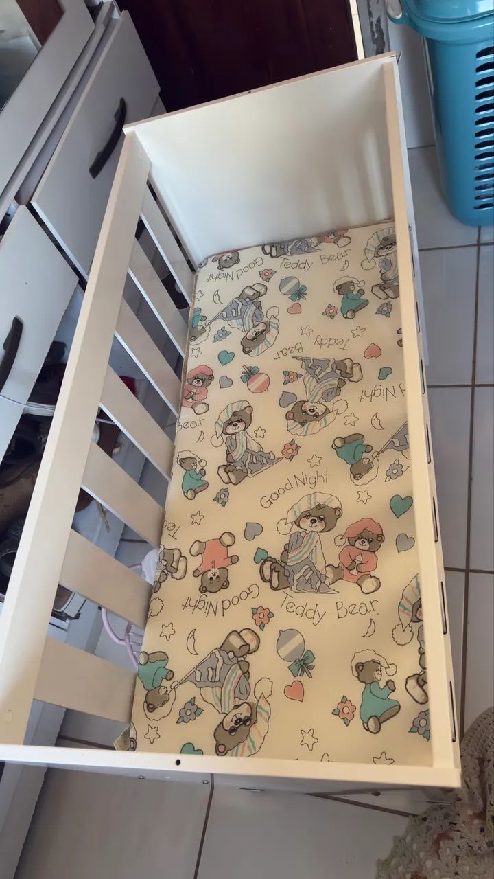 Vendo mini berço , com colchão pouquíssimo usado  - Foto 3