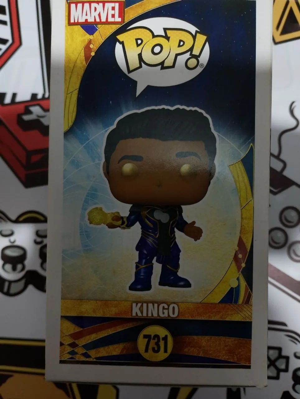 Boneco pop funk Marvel Eternals KINGO N731 faço Olx pay  - Foto 5