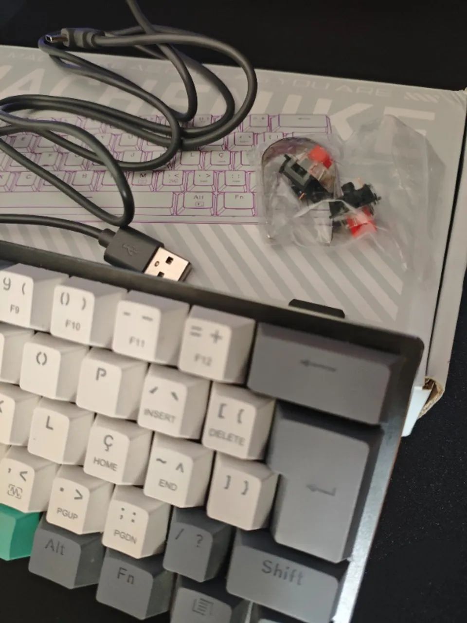 Teclado mecânico k500-b61 - Foto 3
