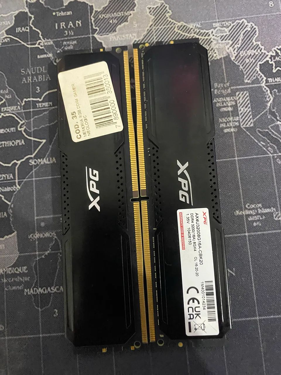 Memória ram xpg 16 giga 