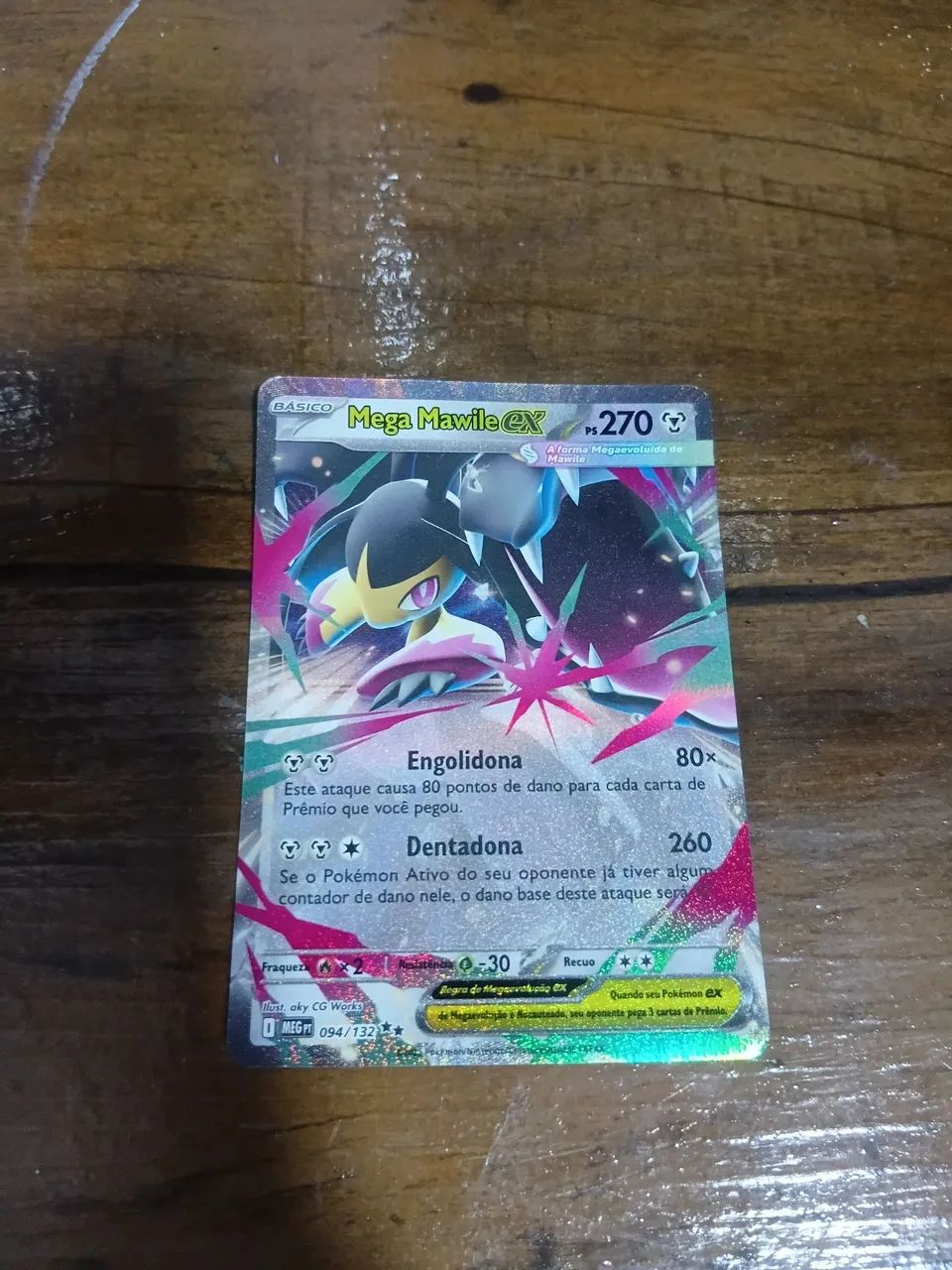 Carta pokemon mega mawile ex 