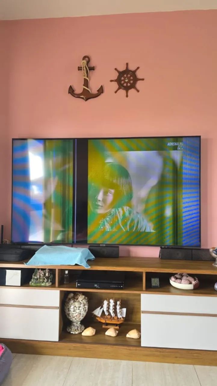 Tv sansung 75 polegas com problema 