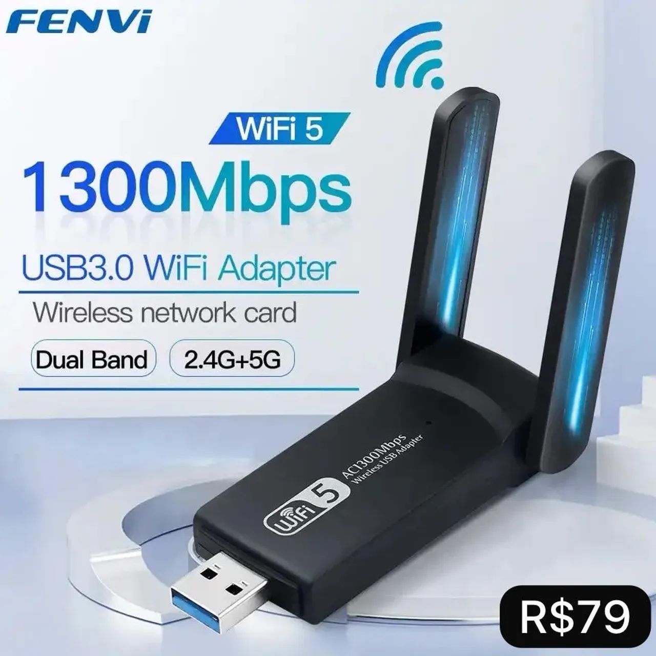 Adaptador Wi-Fi e Bluetooth - Produto Novo