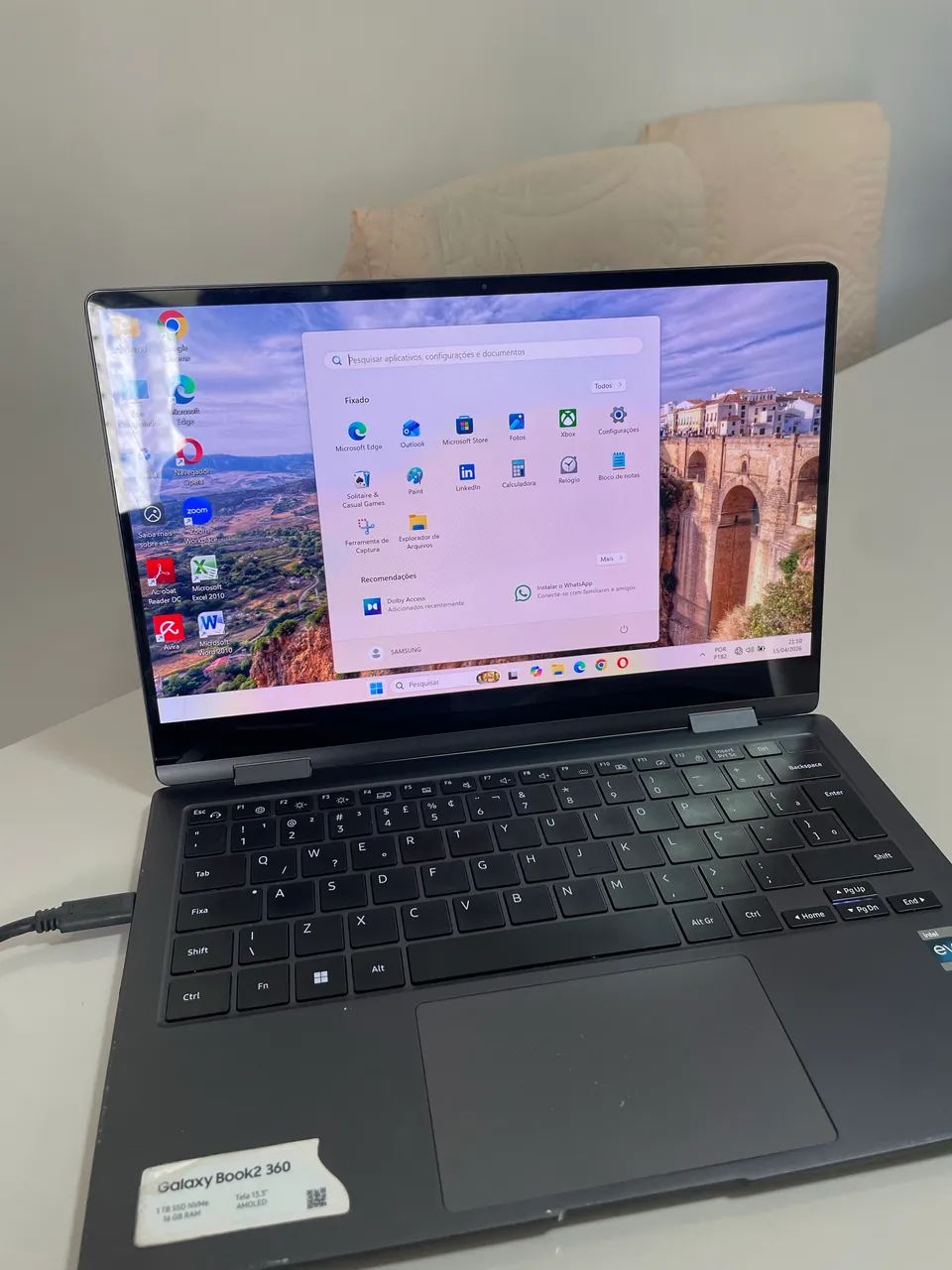 Notebook 2 em 1 Samsung Galaxy 360 2 