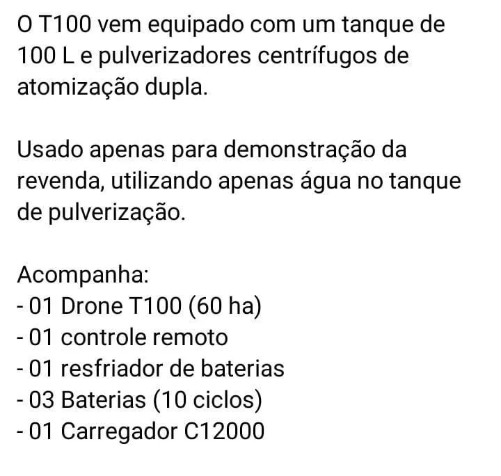 Drone Agrícola TJI 100 - Foto 4