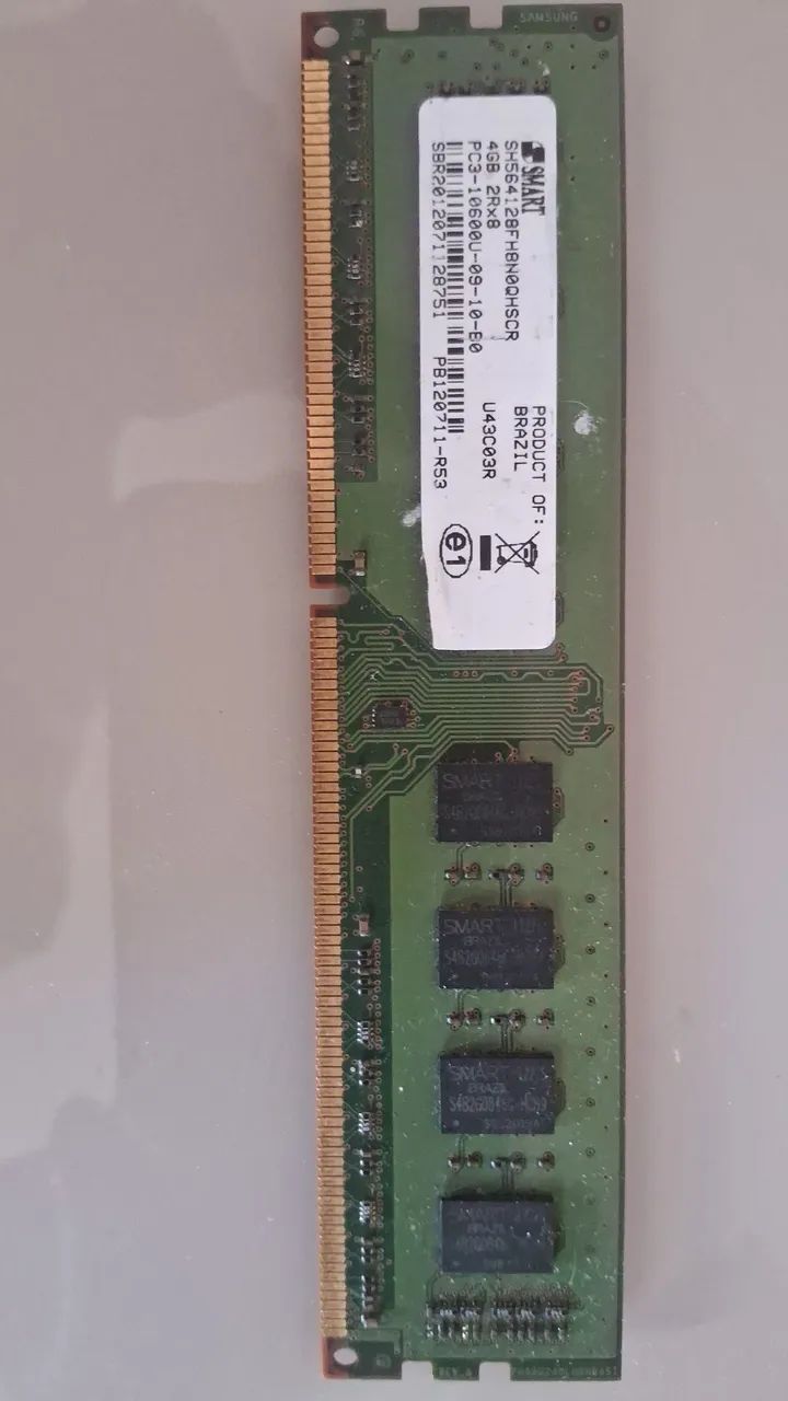 Memória ddr3 4 gigas