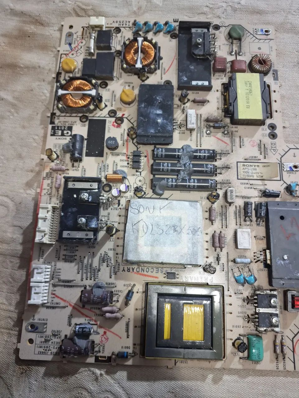 placa fonte sony kdl32ex525 - Foto 2