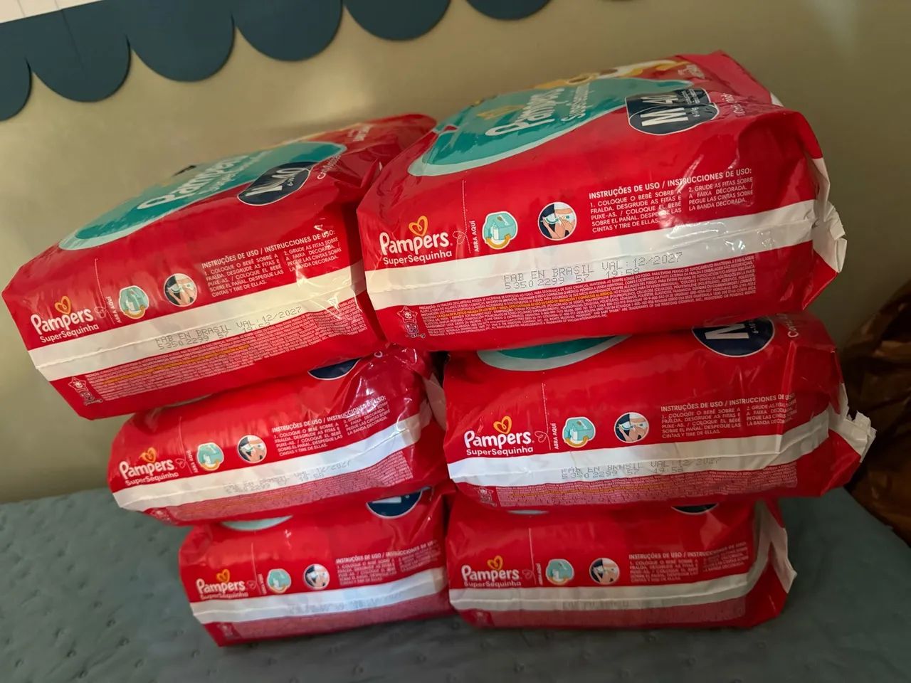 Fraldas Pampers M super sequinha  - Foto 2