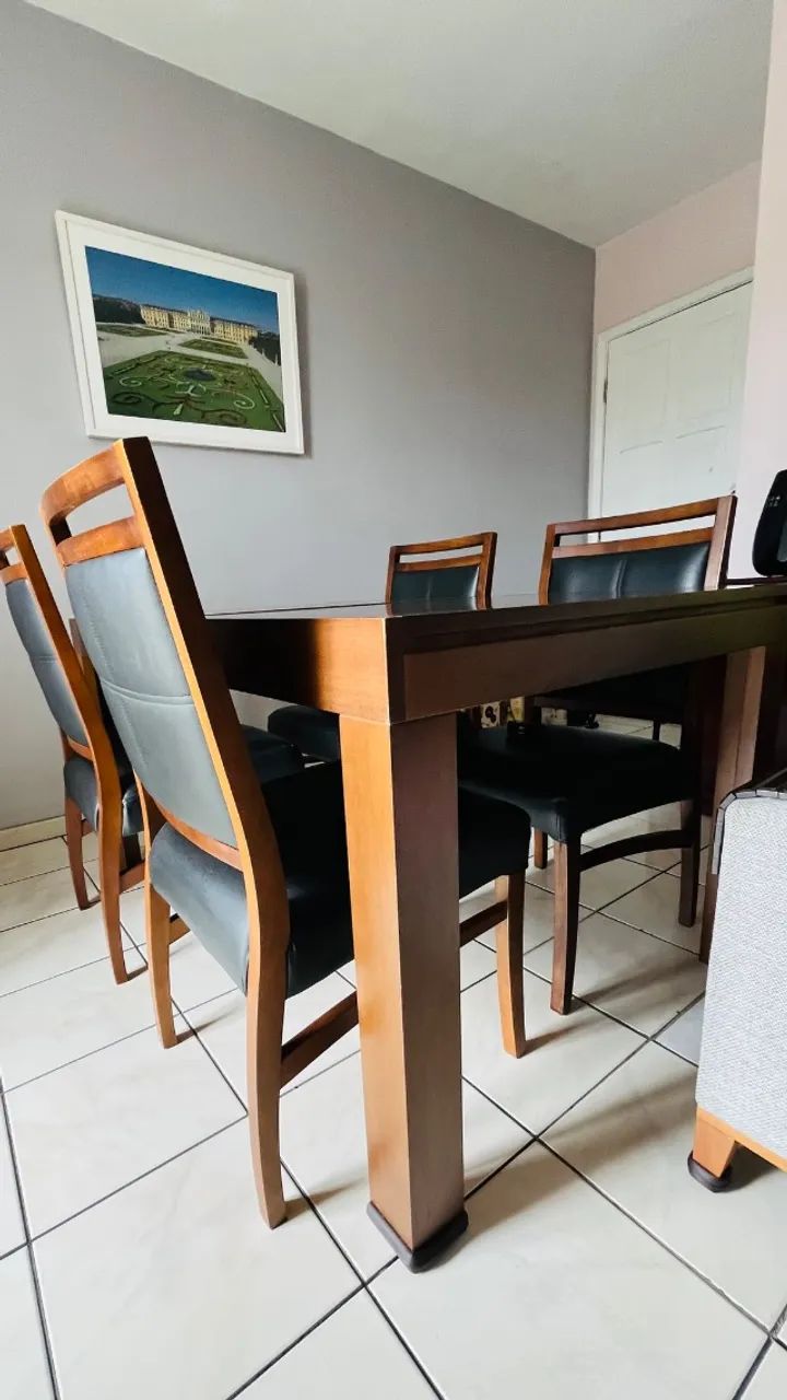 Mesa de Jantar Extensível em Madeira Maciça  - Foto 5