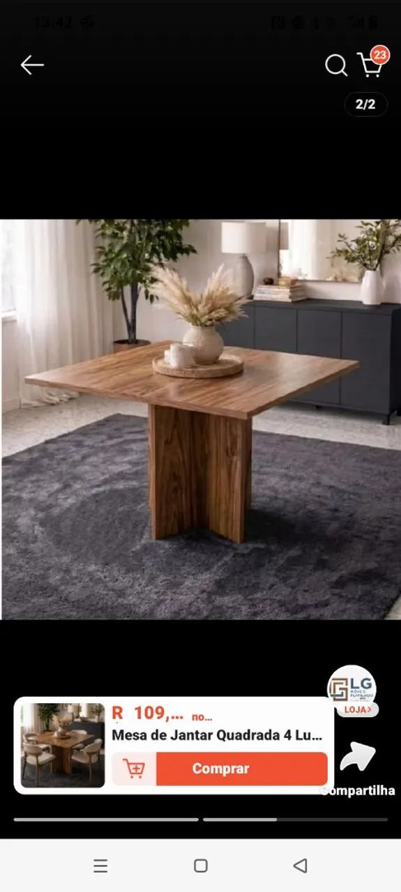 Tem um mesa de 4luga a venda  nova 