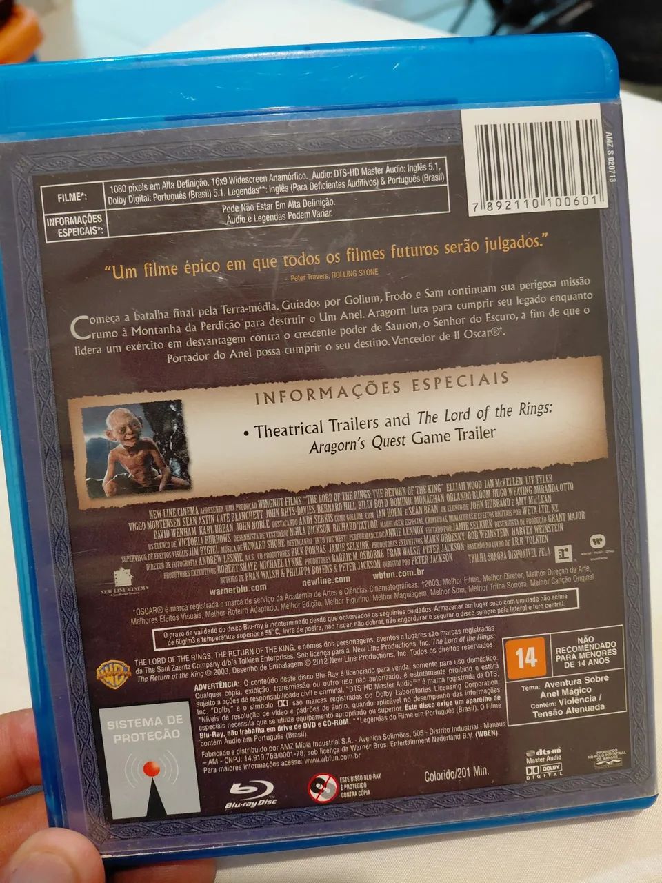Filme senhor dos anéis bluray - Foto 2