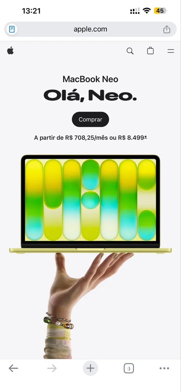 MacBook neo lacrado