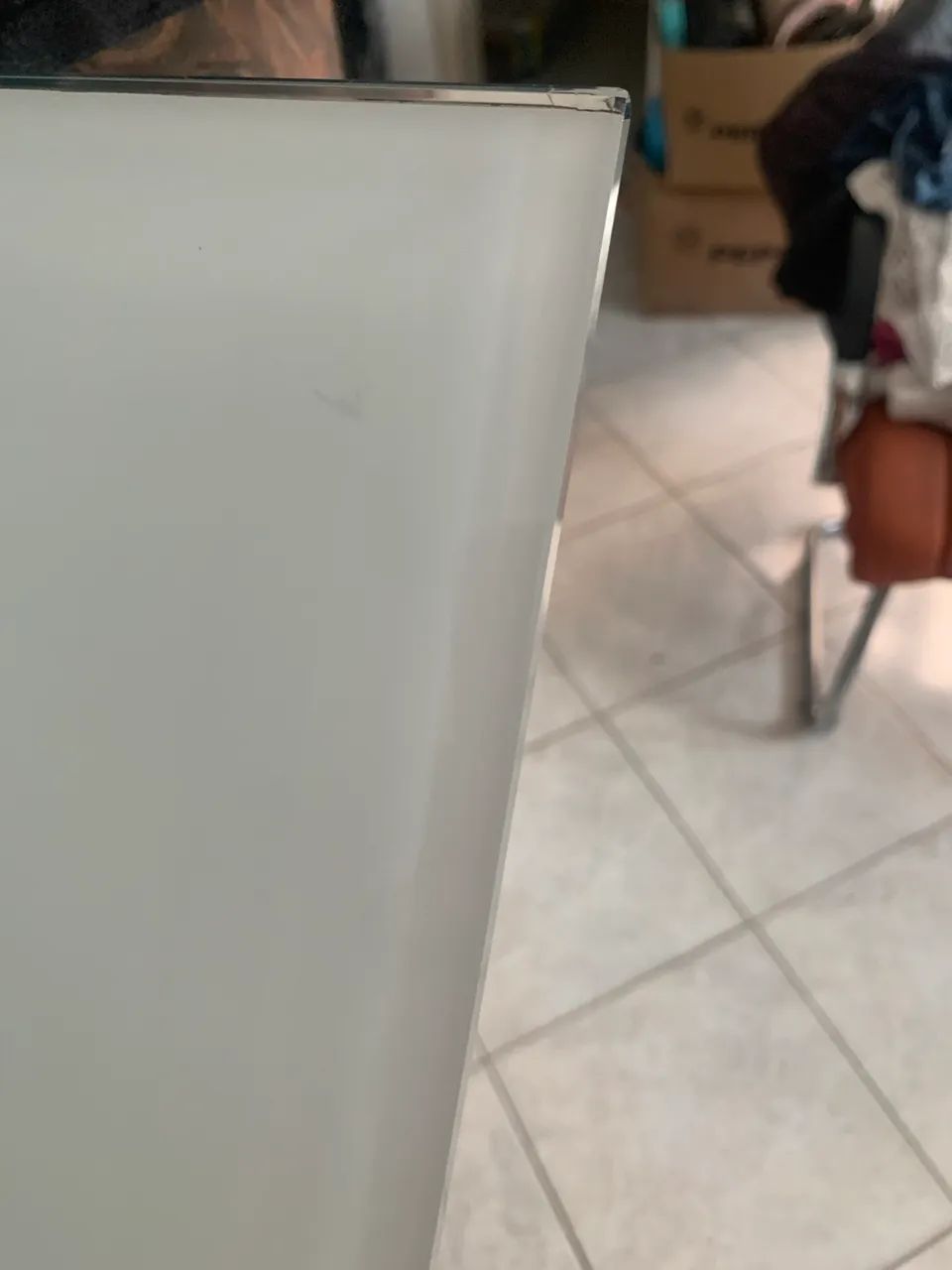 Vidro bisotê 8mm com película branca  - Foto 3