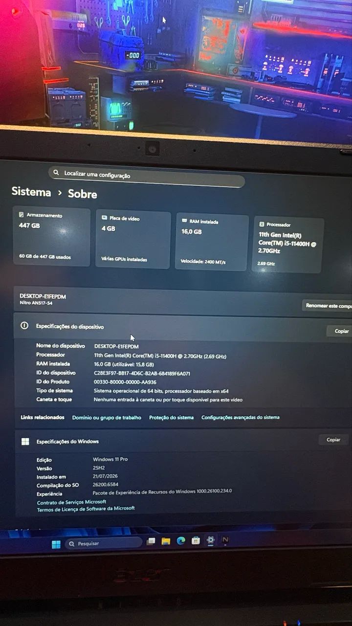 Acer nitro 5 - Foto 2