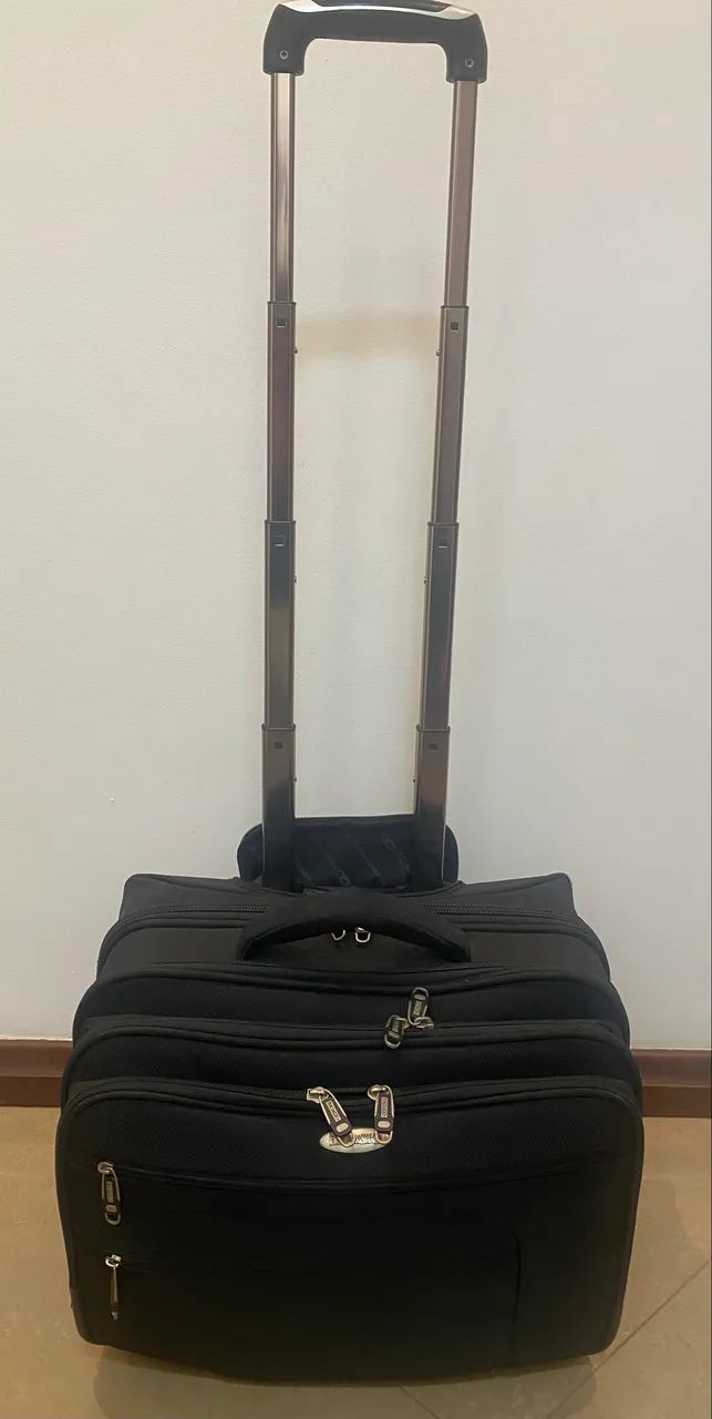 Mala Briefcase de bordo Pasta Executiva com rodinhas Bagaggio - Foto 3