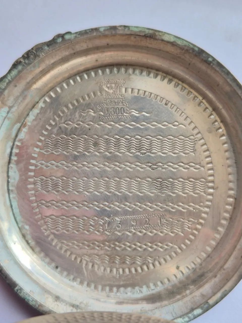 Relógio De Bolso Antigo Prata 800 15 Rubis Funcionando - Foto 2