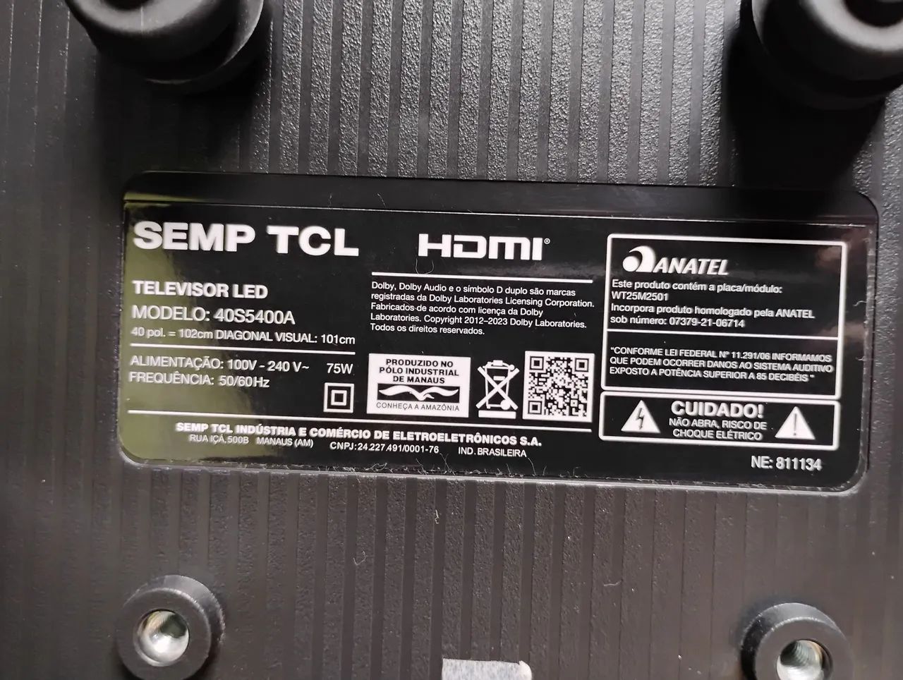 Smartv TCL 40 polegadas semi nova  - Foto 4