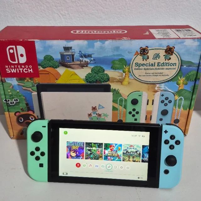 Nintendo Switch Animal Crossing Desbloqueado 64GB modchip - Peças