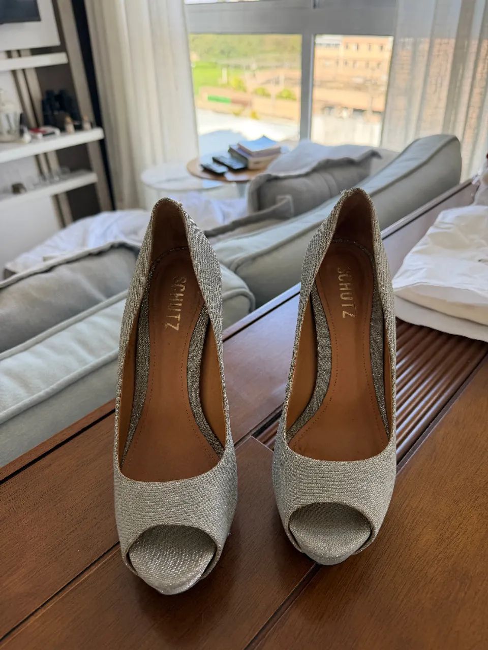 Sapato Schutz Prata 36 - Foto 3