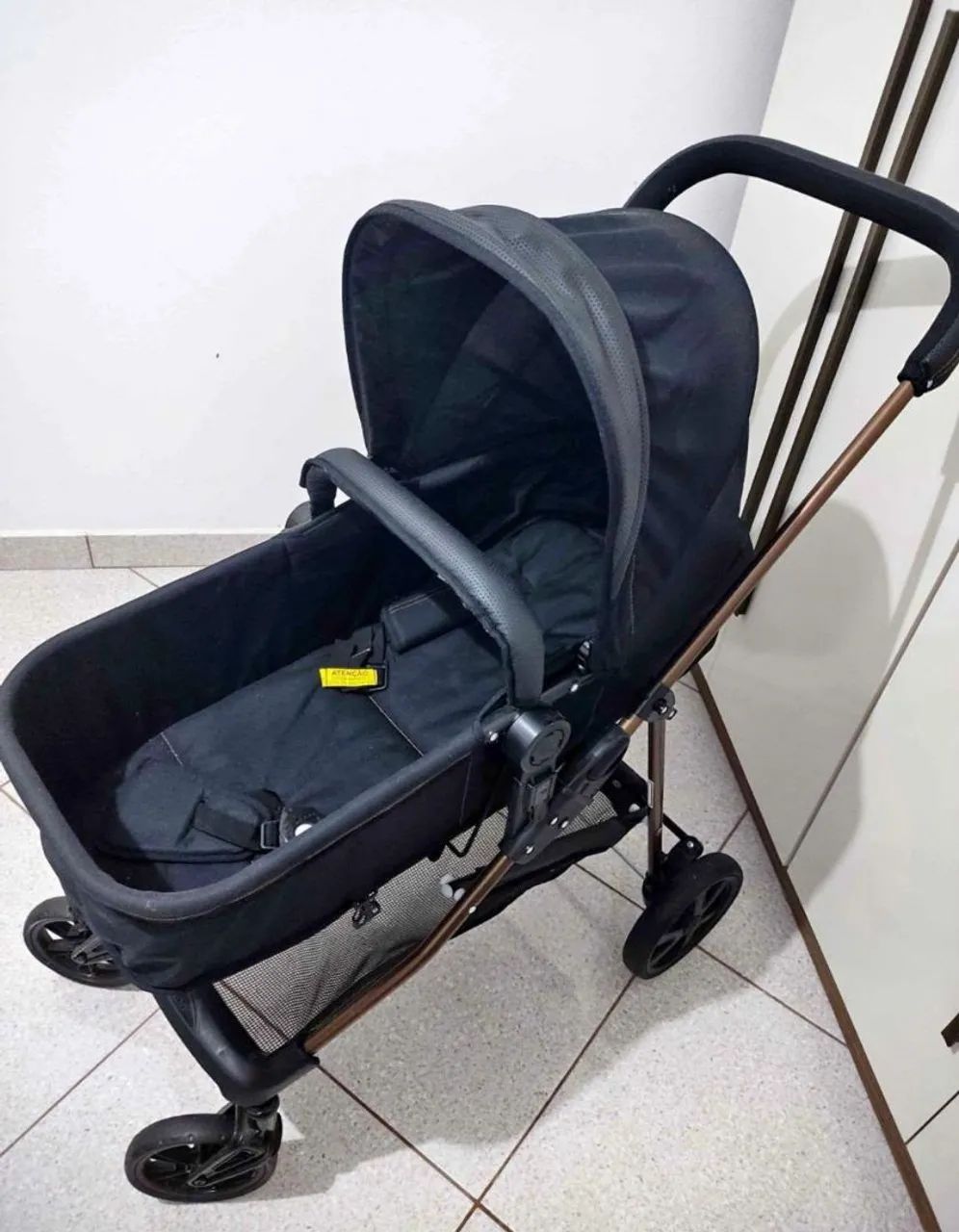 Carrinho de bebê Galzerano + Bebê conforto + Moisés  - Foto 4