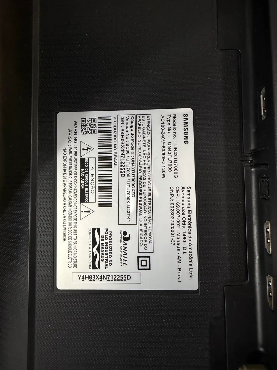 Tv samsung 4k 43 polegadas - Foto 3