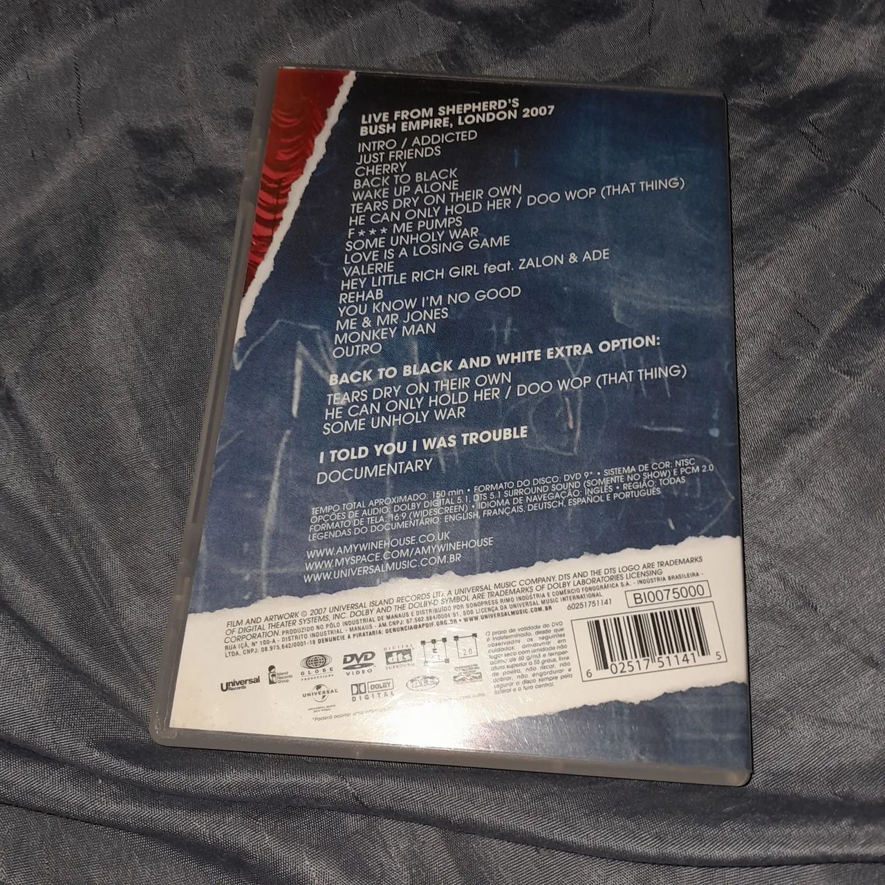 Dvd Amy winehouse live - Hobbies e coleções - COHAB, Recife