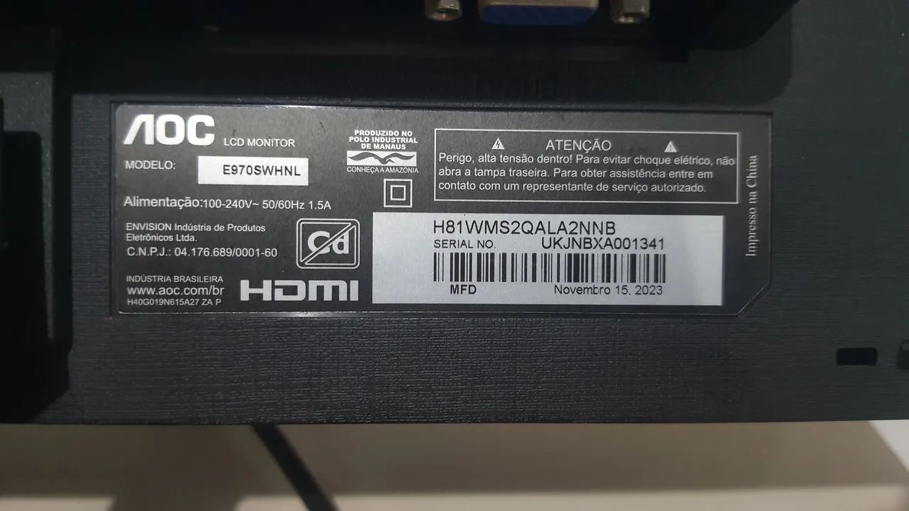 MONITOR AOC 18,5 Pol - Foto 4