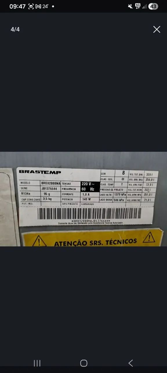 Geladeira Dúplex - com garantia - Foto 4