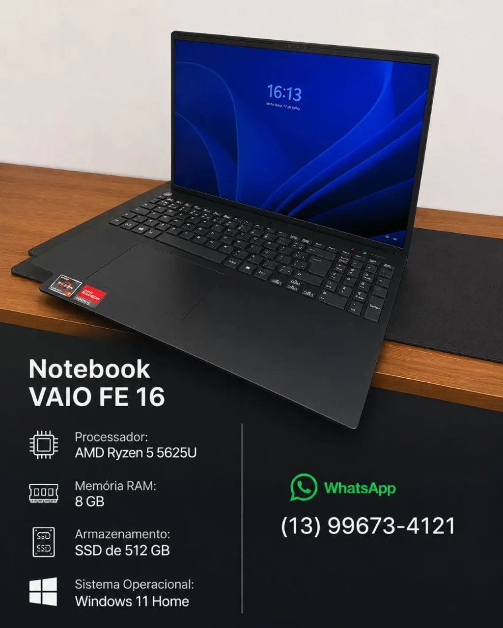 Notebook Vaio Fe16