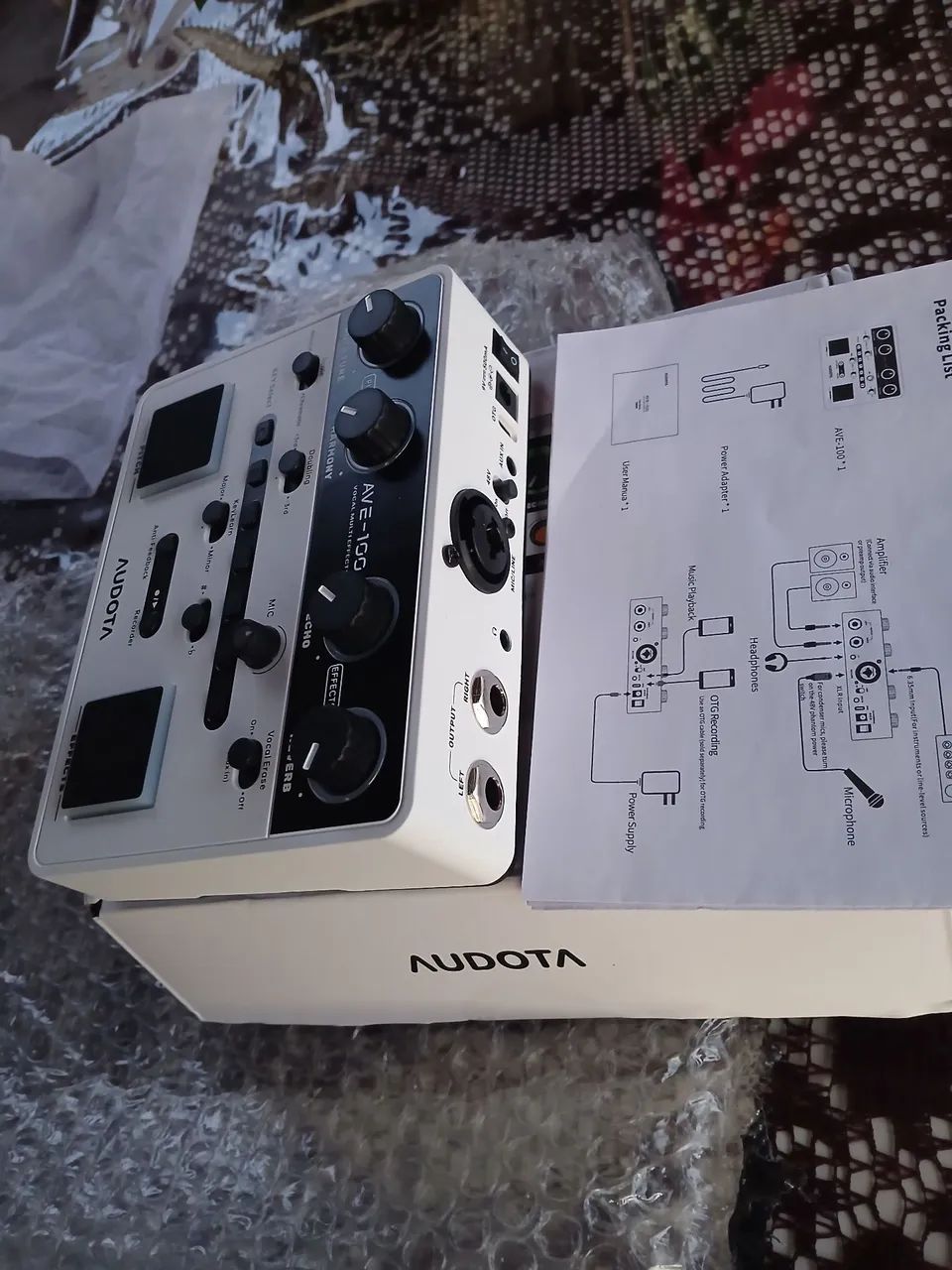 Processador multi efeitos vocal digital 