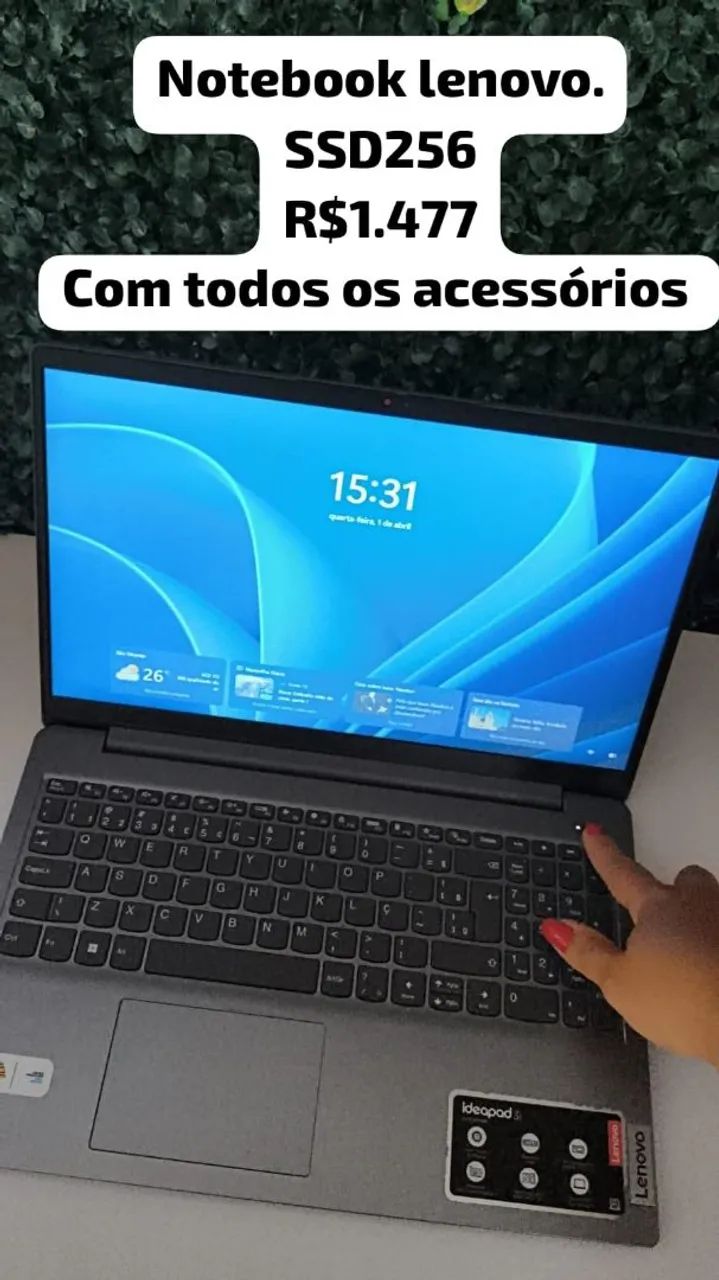 Notebook Lenovo Ideapad Ssd256 - Notebooks - Vila Mateo Bei, São Notebook Lenovo Ideapad Ssd256 - Notebooks - Vila Mateo Bei, São