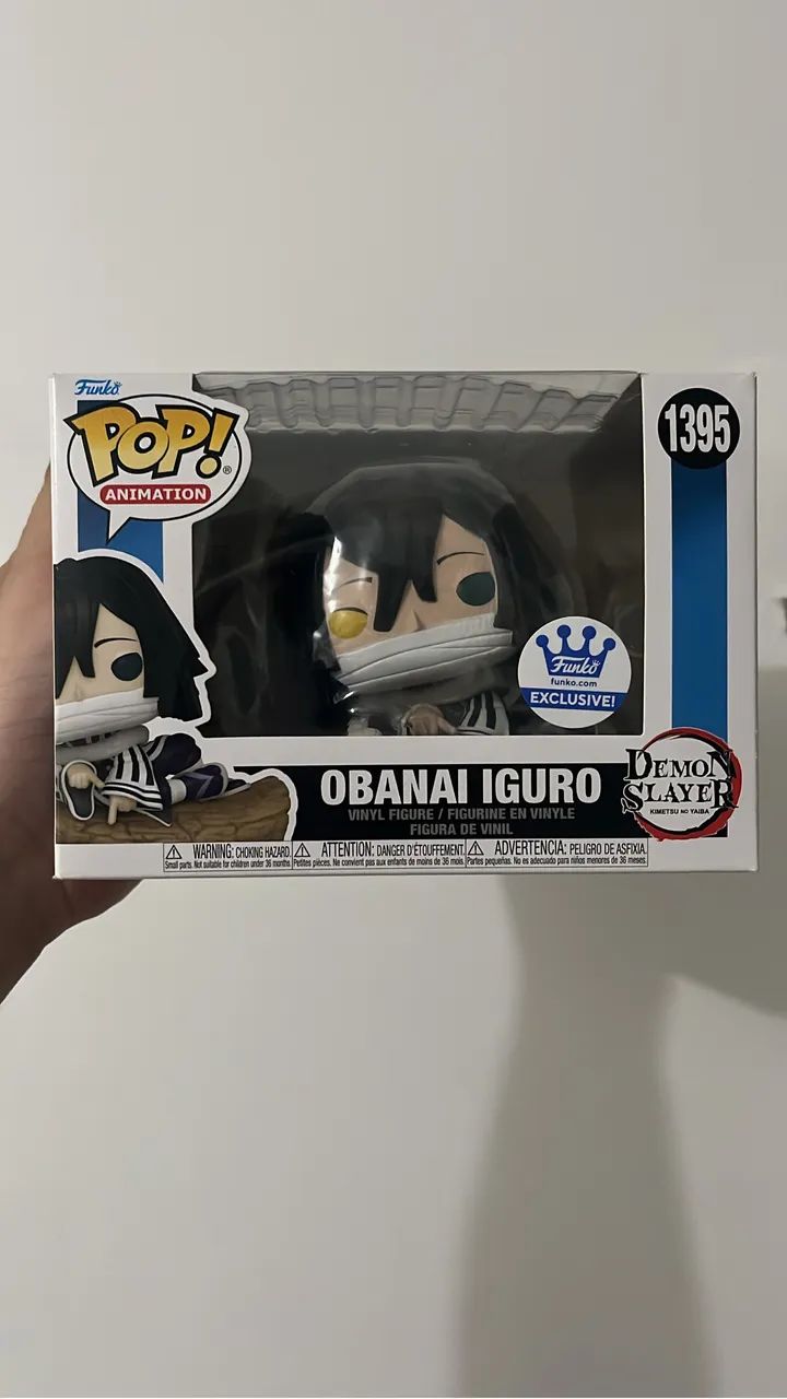 Funko Obanai Iguro 1395 Demon Slayer Selo FunkoShop Original e com caixa