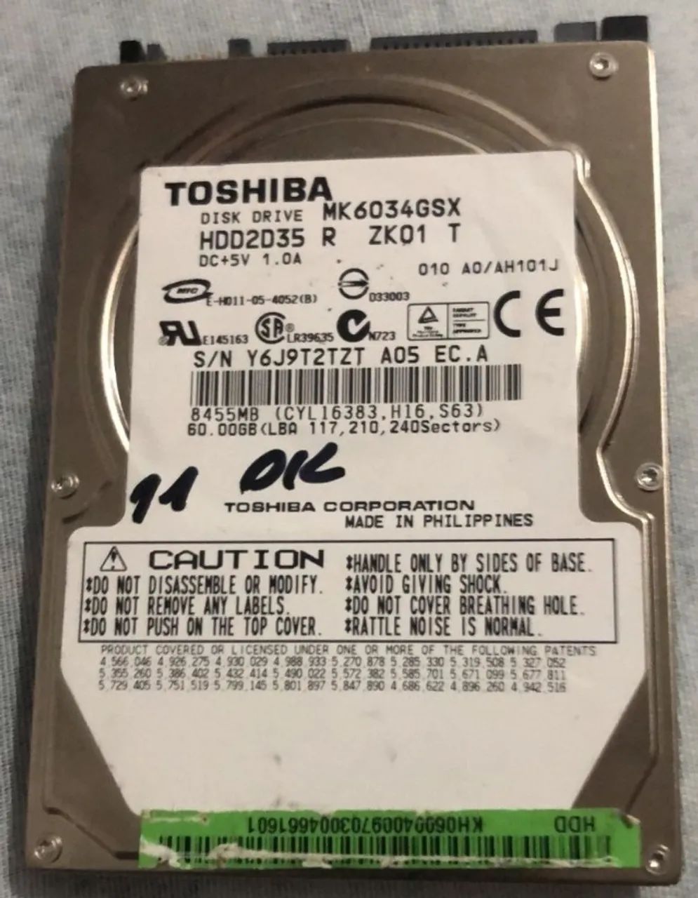 Lote HD Notebook SATA - 7 Unidades (80GB / 60GB / 40GB / 20GB) - Foto 3