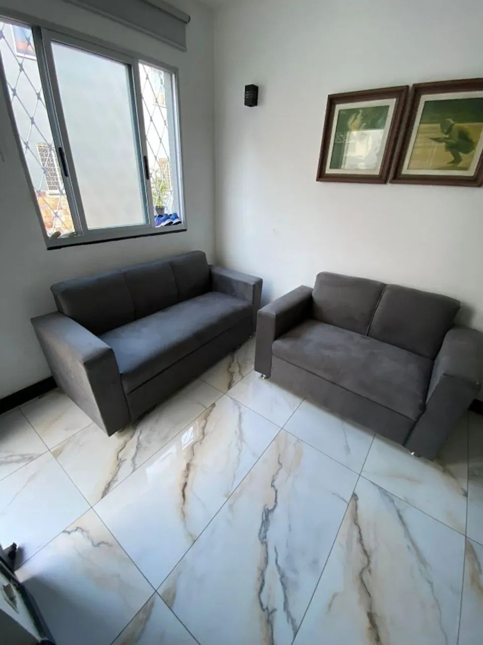Sofá 2 e 3 lugares Suede de qualidade D33 Resistente Confortável Promoção | Garantia Inclu - Foto 3