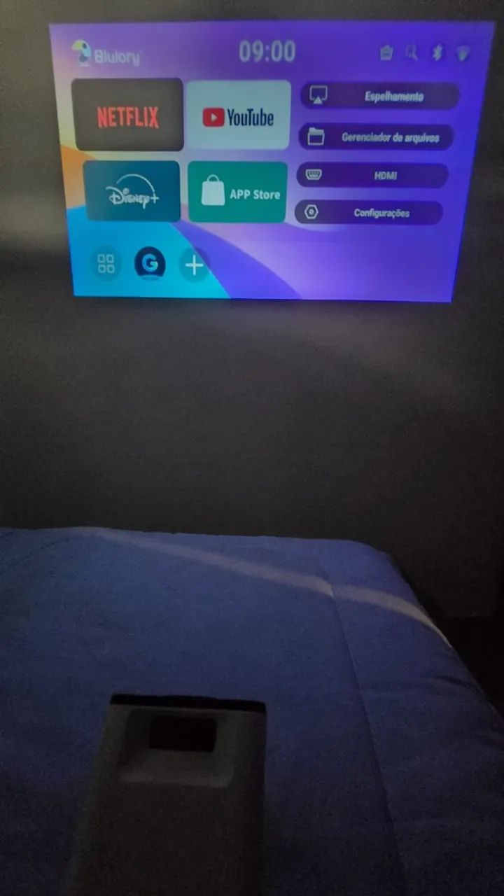 Projetor Blulory T7 com WiFi Bluetooth/ Smart/4k/ FullHD /Bivolt  - Foto 3