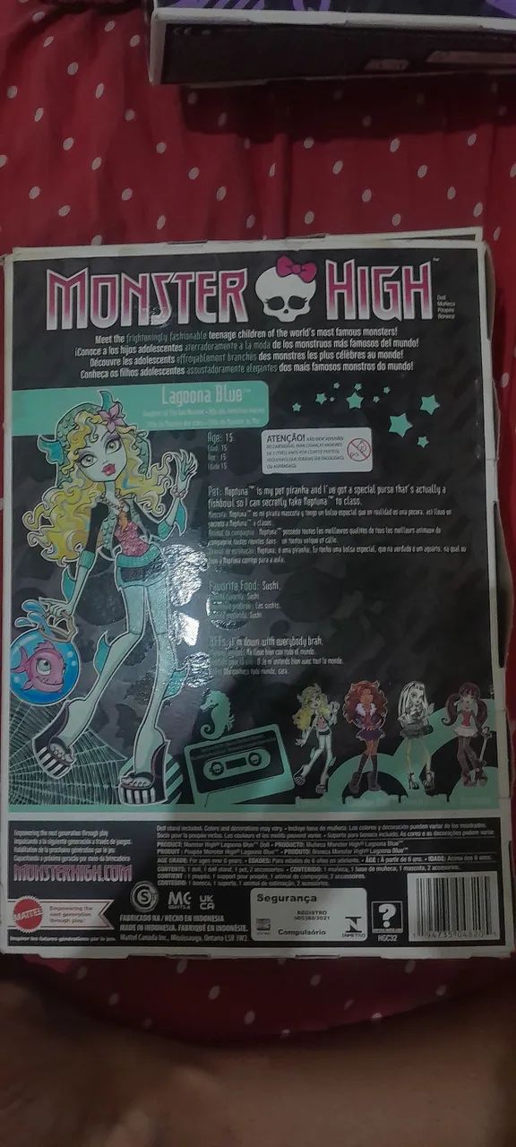 Caixa Vazia Monster High Lagoona Blue Creeproduction