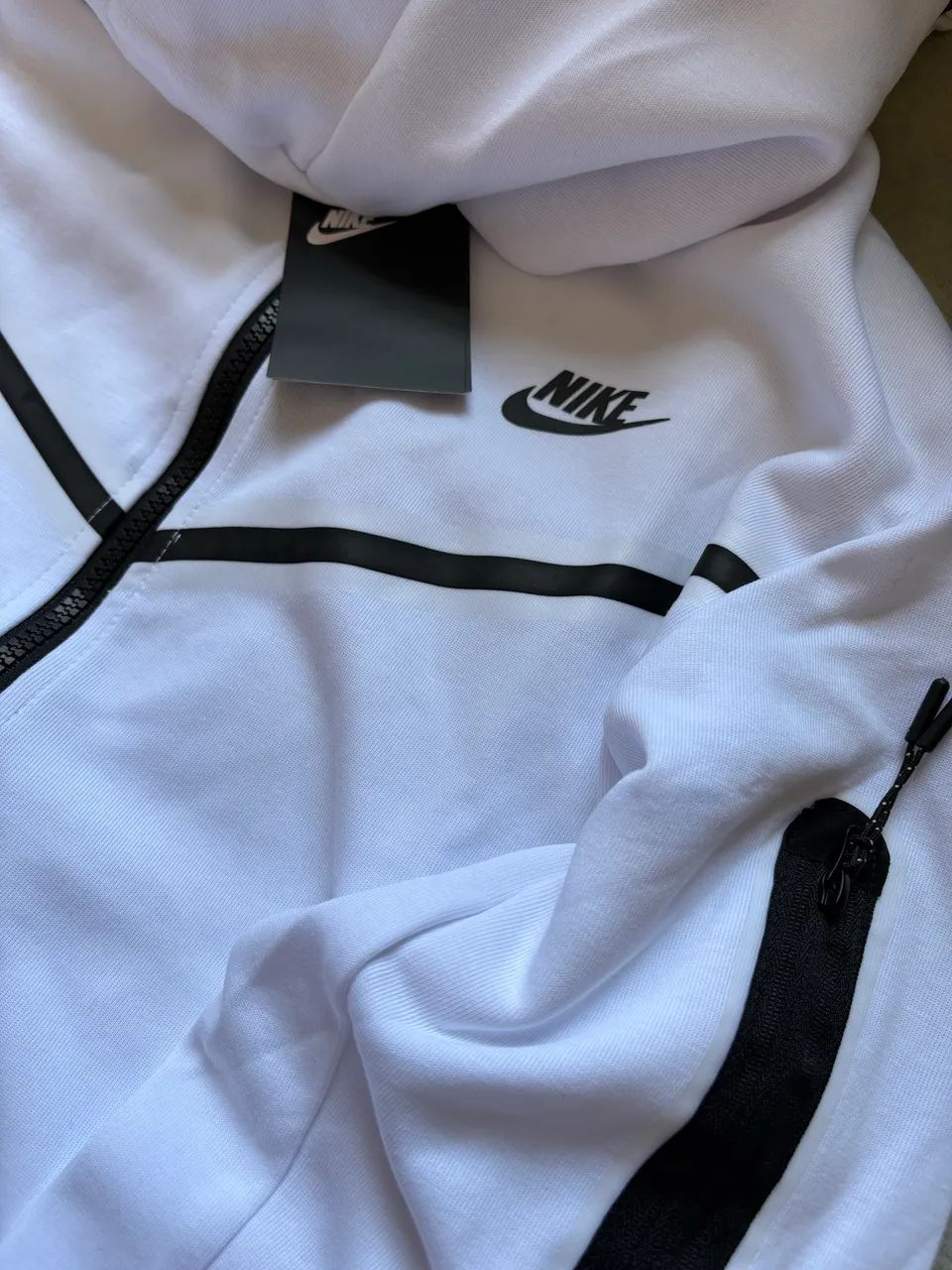 Conjunto Nike Tech Fleece Branco - Foto 2