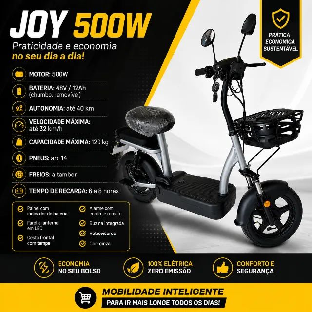 Bicicleta elétrica Joy 500w