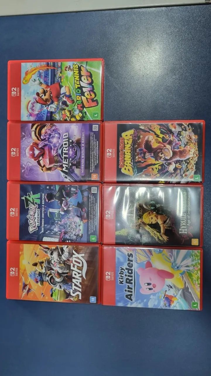 Jogos Nintendo Switch e Switch 2