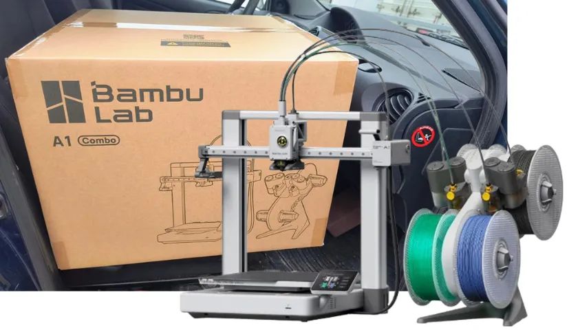 Impressora 3D A1 Combo +AMS Lite até 21x (LACRADA) Bambu Lab - Foto 2